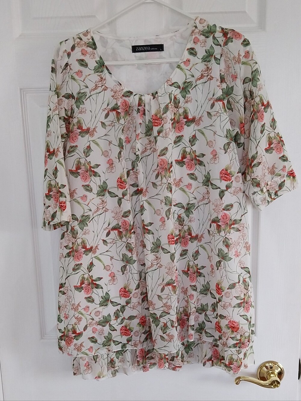 White Floral Mini Dress